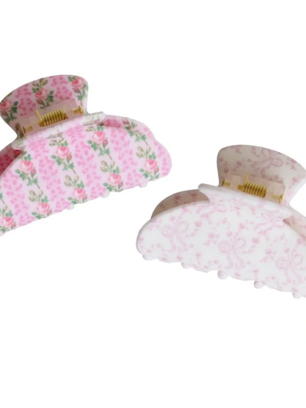 🎀 Goody x LoveShackFancy Small Claw Clips - 2ct - Pink 💖
